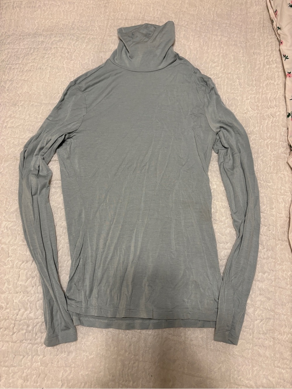 Long-Sleeve Turtleneck Top
